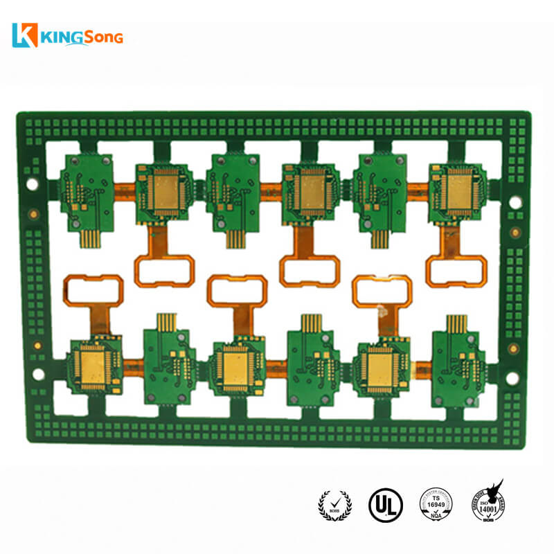 4 Layer FPC + FR4 Combined Rigid Flexible PCB Manufacturer