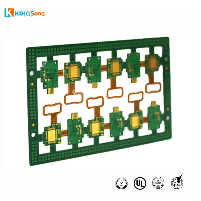 4 Layer FPC + FR4 Combined Rigid Flexible PCB Manufacturer