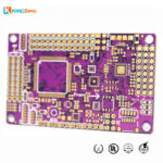 Purple Solder Mask 4 Layers Gold Plated PCB Board Services