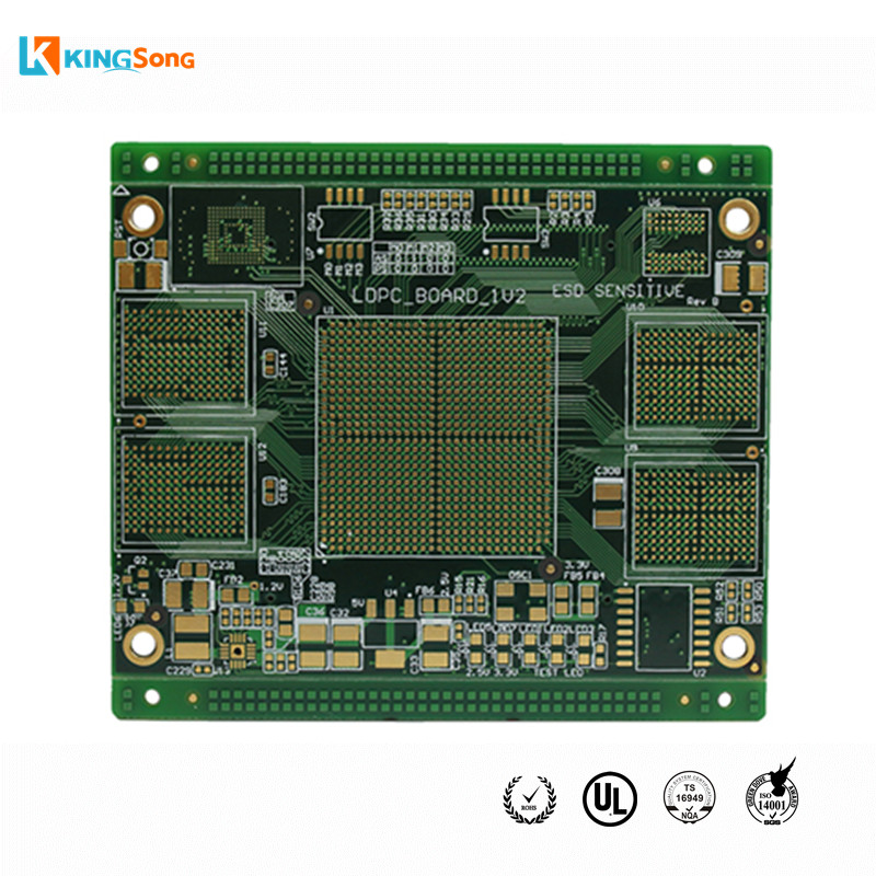 Rapid 10 Layers Impedance Control And Plug Holes Prototyping PCB